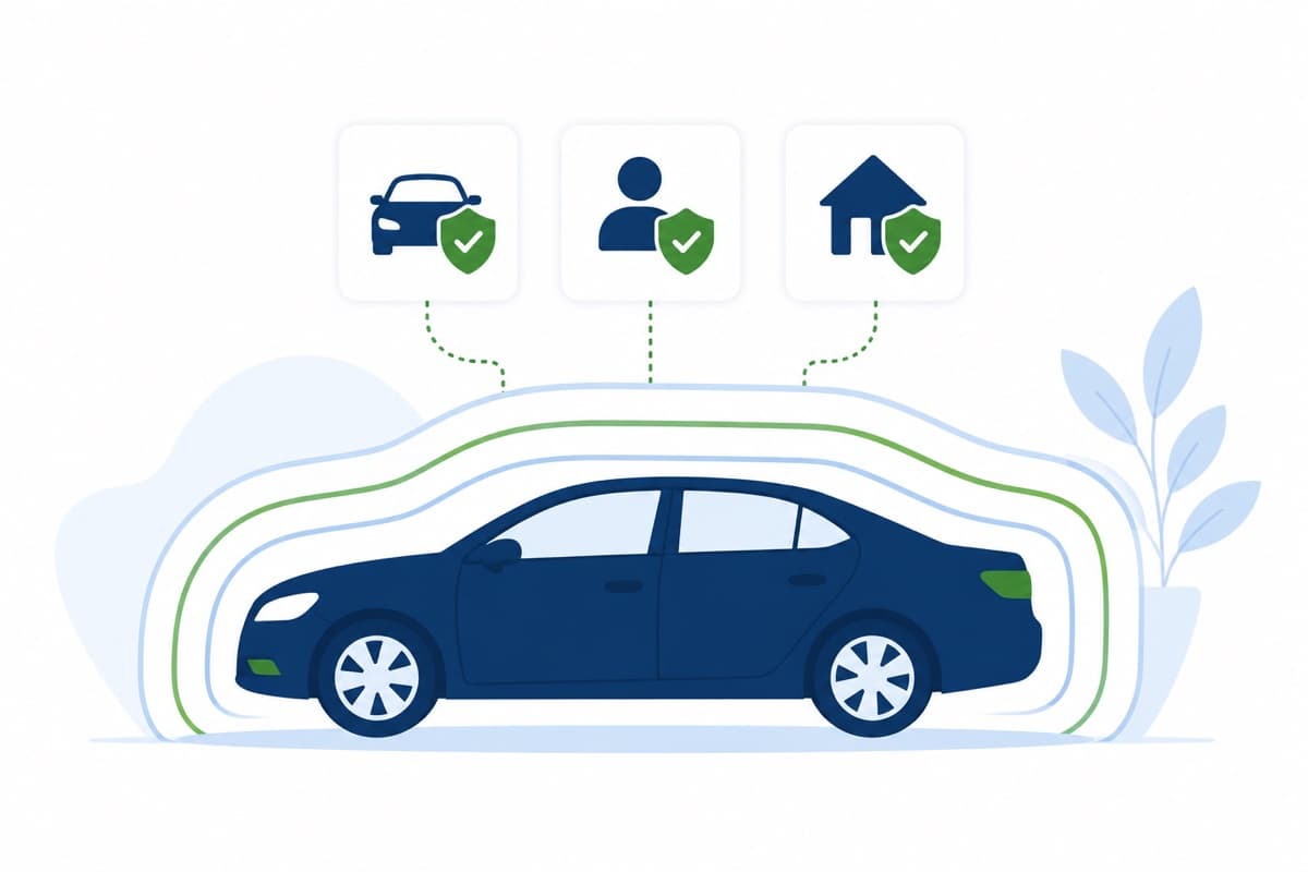 illustration — vehicle and coverage layers
